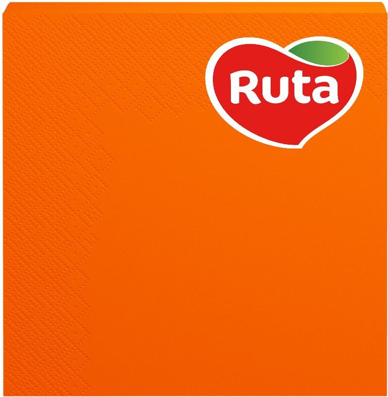 Серветки Ruta33х33 3-шар оранжеві 20л/уп